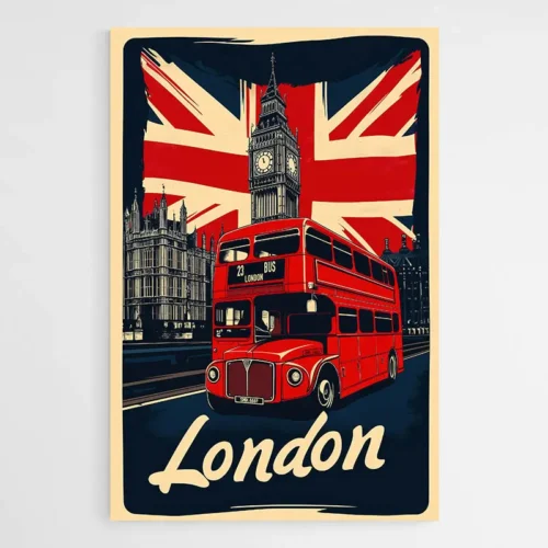 Affiche Londres Vintage