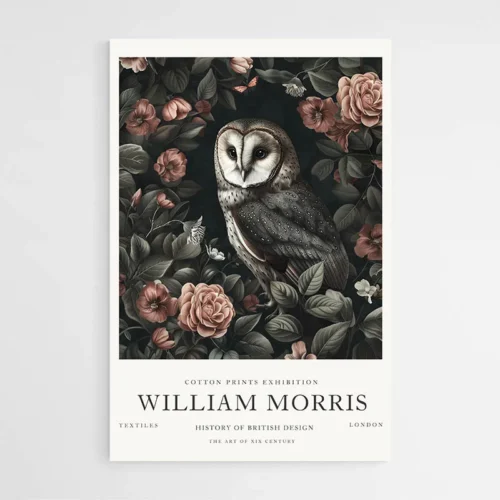 Affiche William Morris Chouette