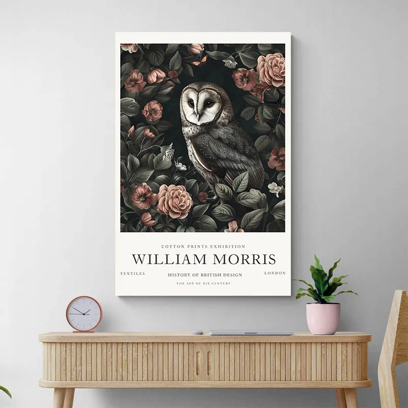 Affiche William Morris Chouette