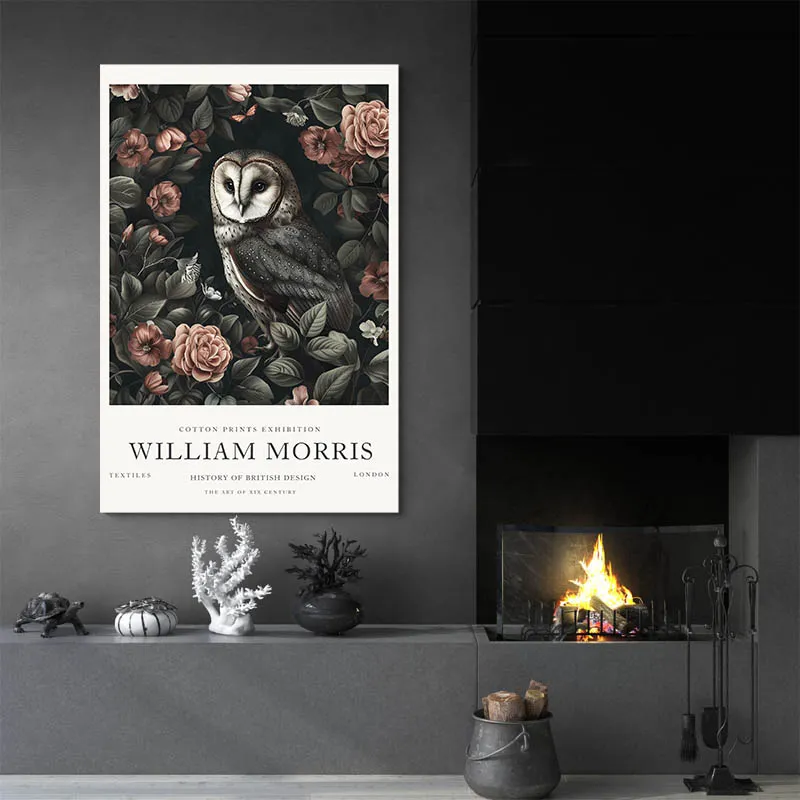 Affiche William Morris Chouette