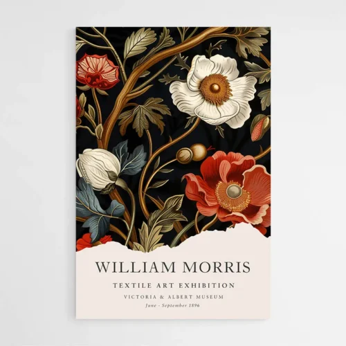 Affiche William Morris Coquelicots
