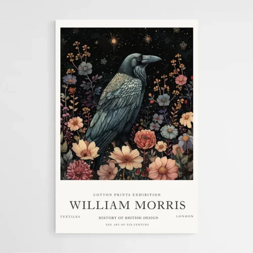 Affiche William Morris Corbeau