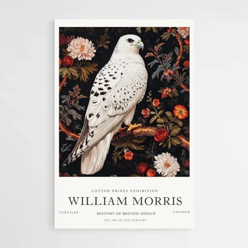 Affiche William Morris Faucon Blanc