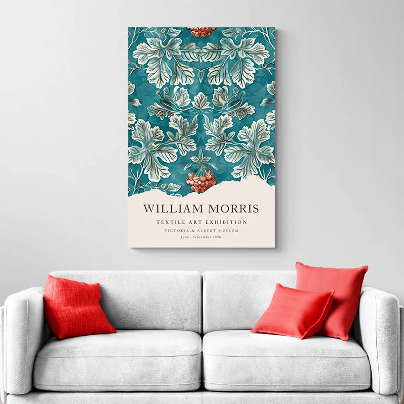 Affiche William Morris Feuilles de Chene