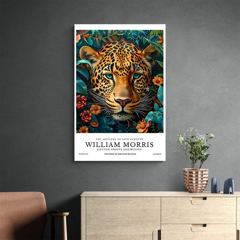 Affiche William Morris Leopard