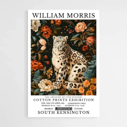 Affiche William Morris Leopard des Neiges