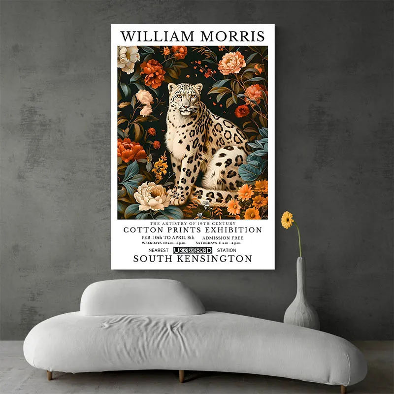 Affiche William Morris Leopard