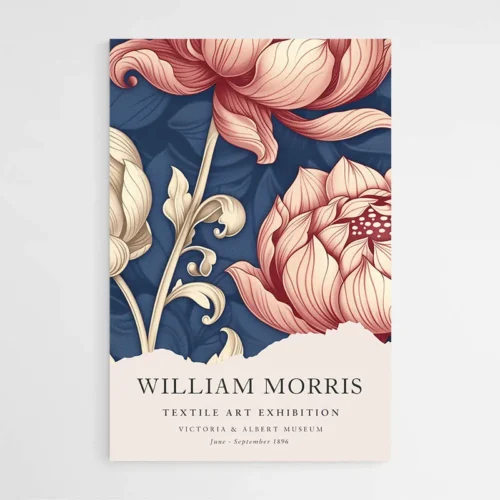 Affiche William Morris Lotus Roses