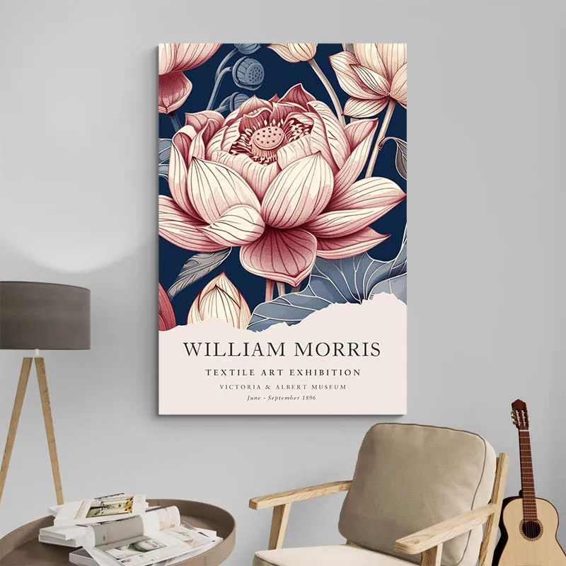 Affiche William Morris Lotus