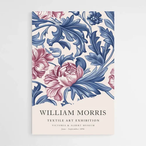 Affiche William Morris Pivoines