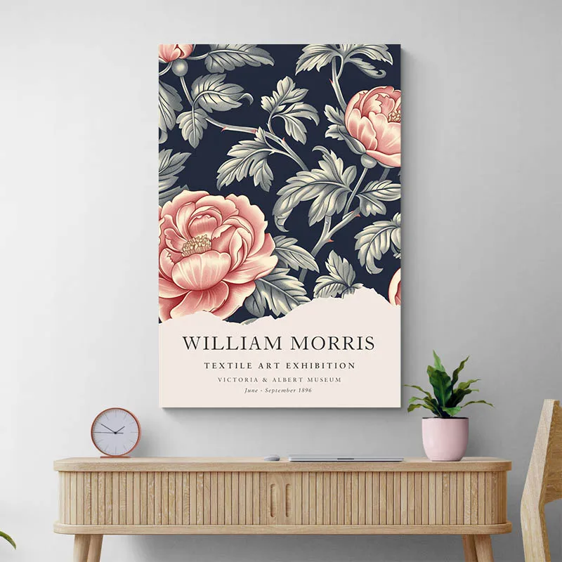 Affiche William Morris Pivoines 2