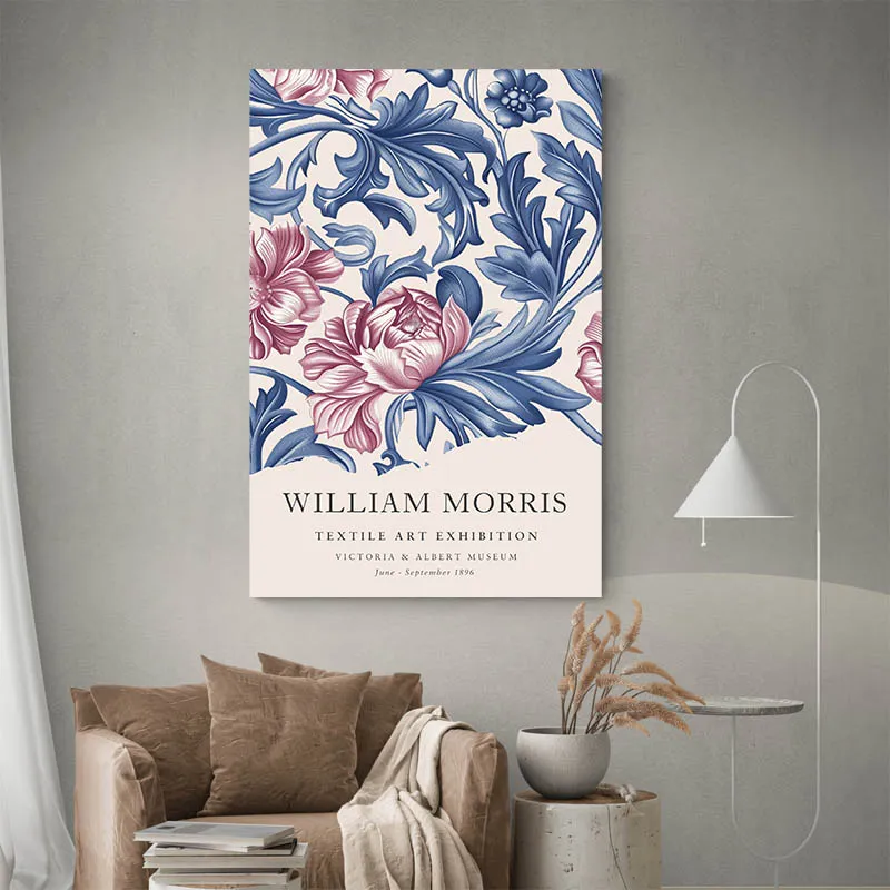 Affiche William Morris Pivoines