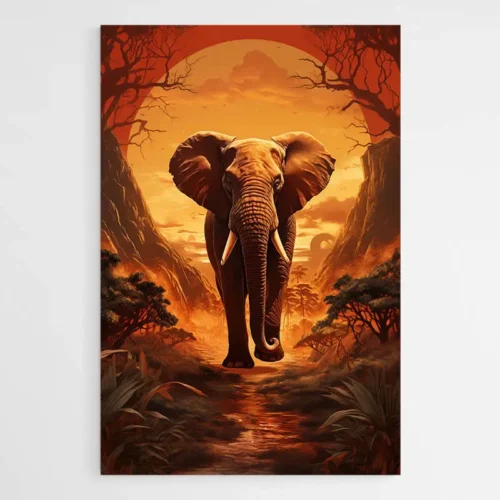 Affiche Éléphant