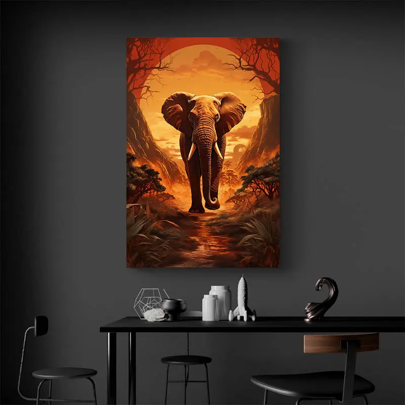 Affiche Éléphant