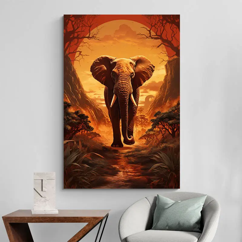 Affiche Éléphant