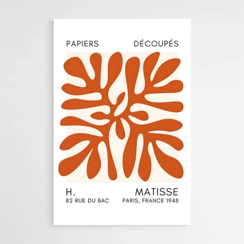 Affiche Matisse Corail Orange