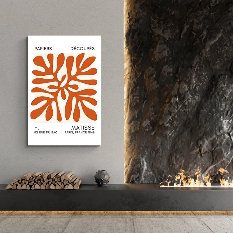 Affiche Matisse Corail Orange