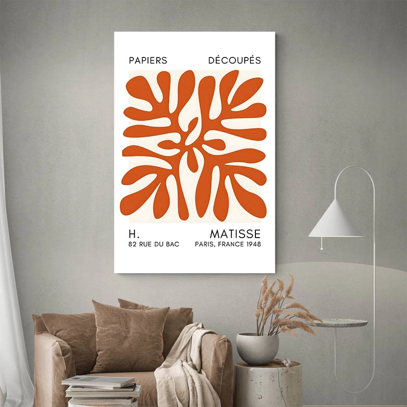 Affiche Matisse Corail Orange