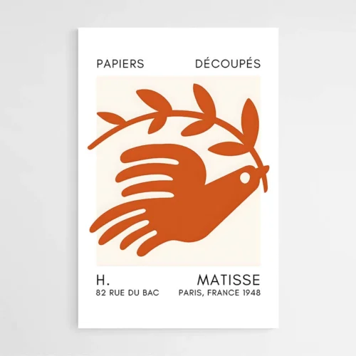 Affiche Matisse Oiseau Orange