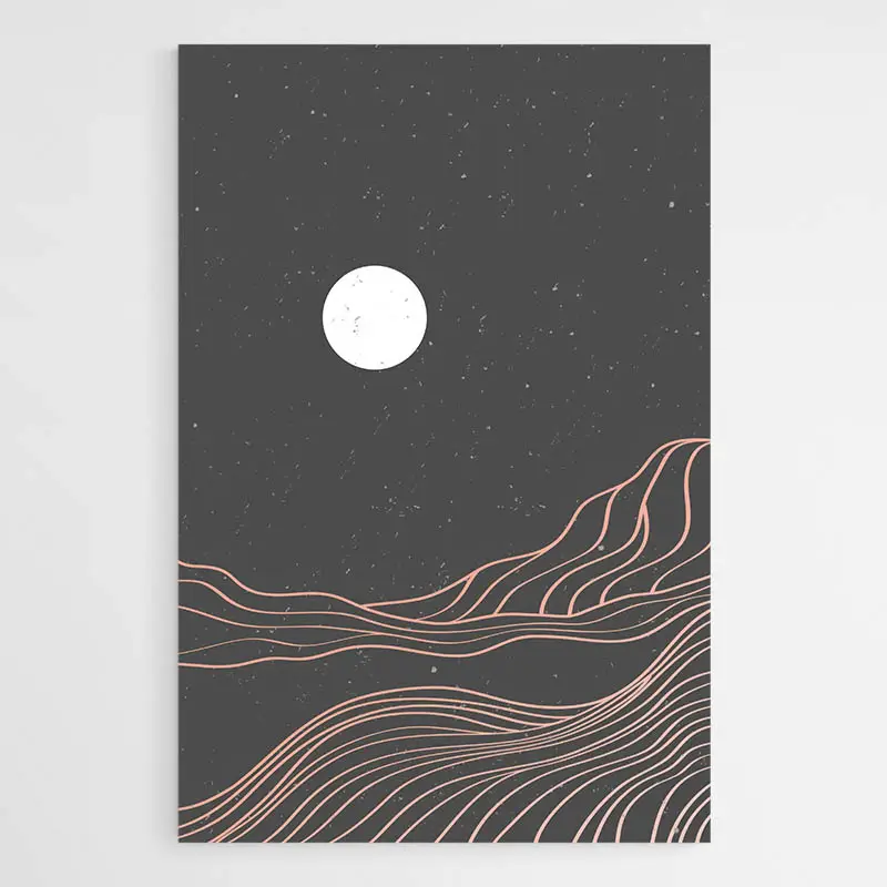 Dessin Minimaliste Noir et Blanc