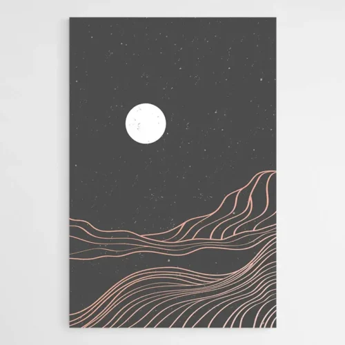 Dessin Minimaliste Noir et Blanc