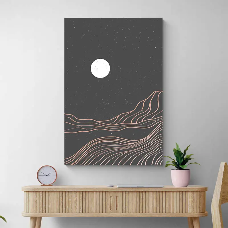 Dessin Minimaliste Noir et Blanc