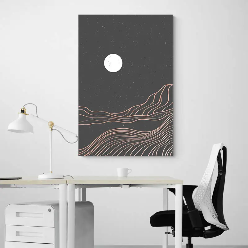 Dessin Minimaliste Noir et Blanc
