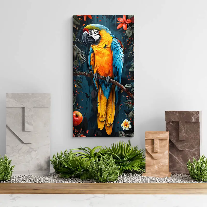 Grand Tableau Perroquet