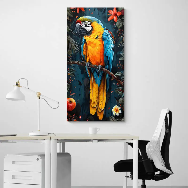 Grand Tableau Perroquet