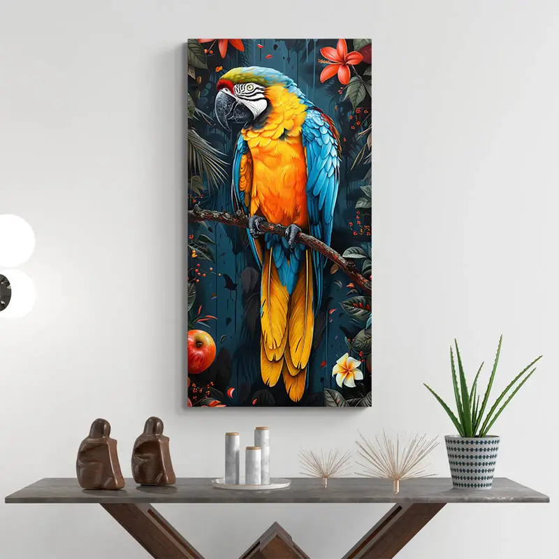 Grand Tableau Perroquet