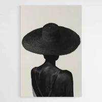 Peinture Femme Africaine de Dos