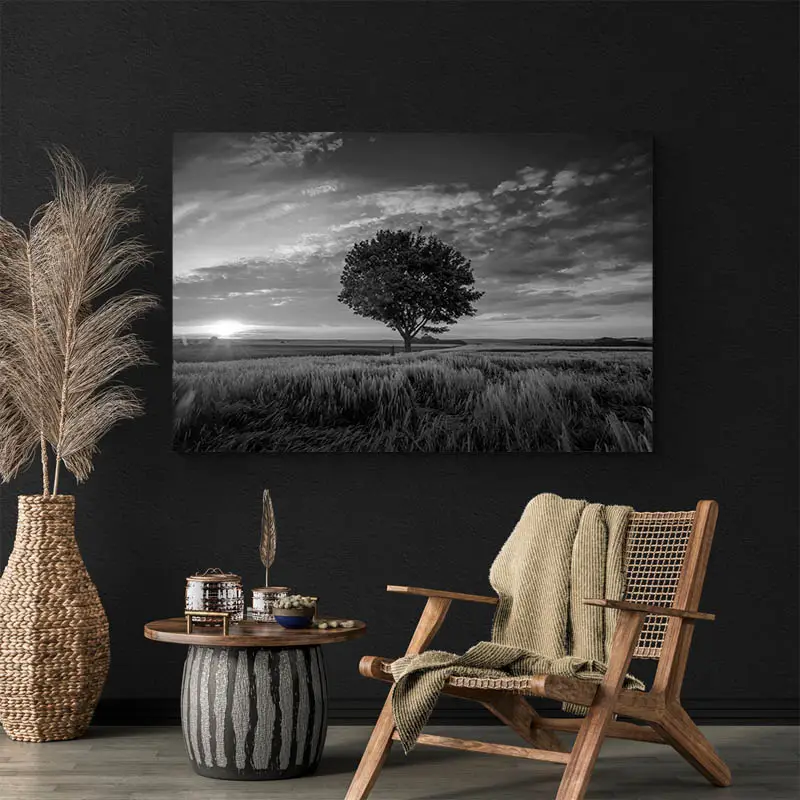 Tableau Arbre Noir et Blanc