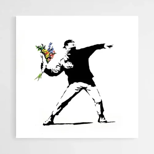 Banksy Flower Thrower