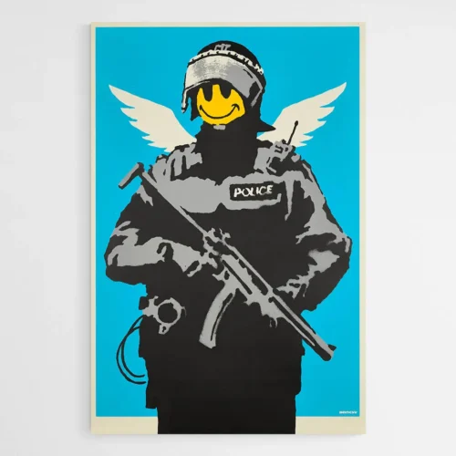 Tableau Banksy Police