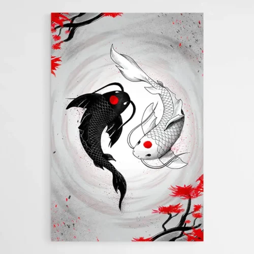 Tableau Carpes Japonaises