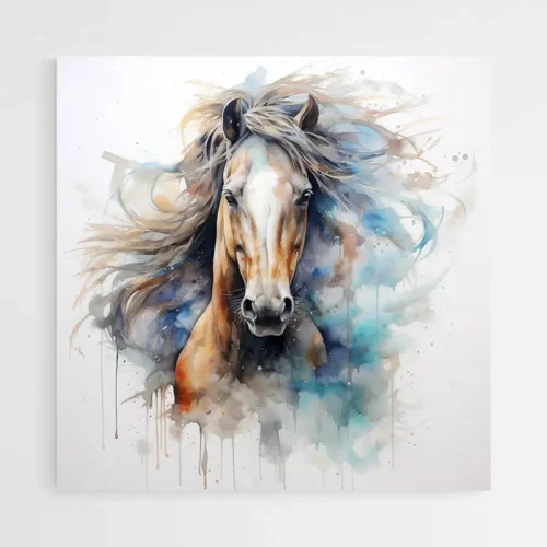Tableau Cheval Aquarelle