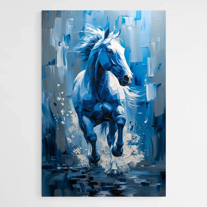 Tableau Cheval Bleu