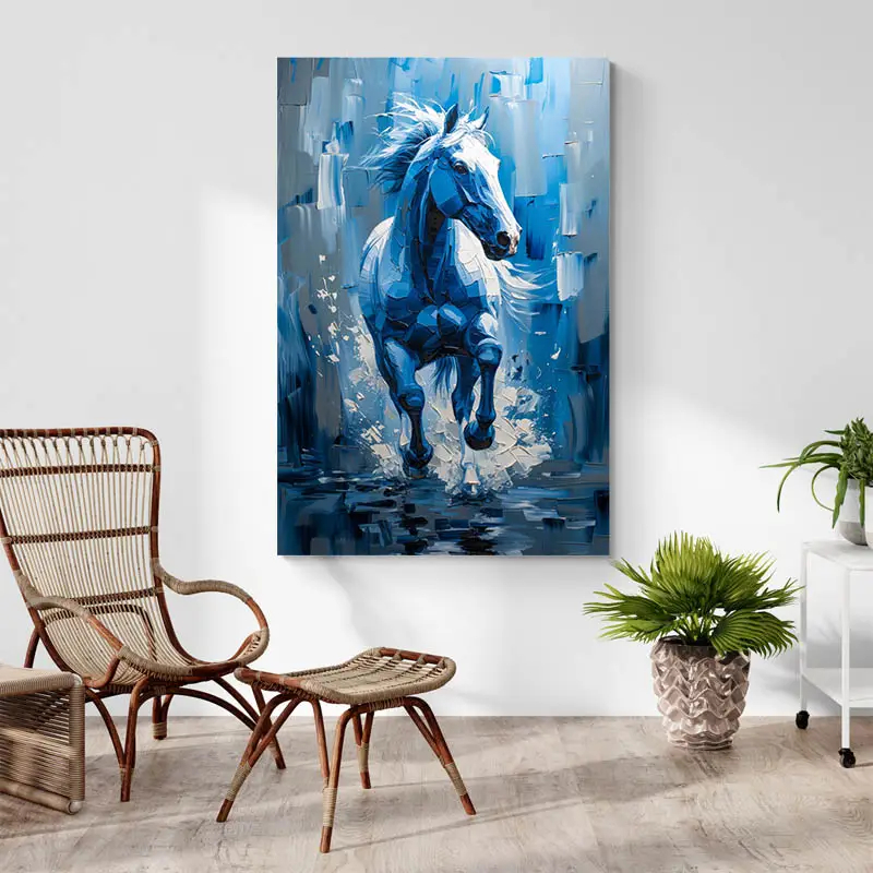 Tableau Cheval Bleu