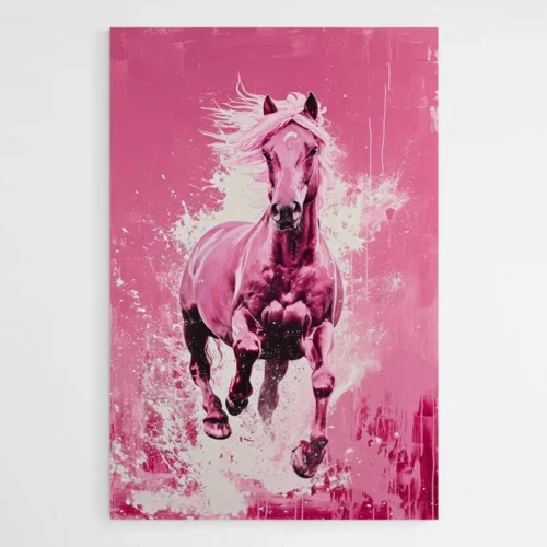 Tableau Cheval Rose