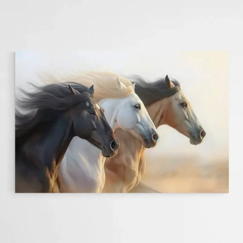 Tableau Chevaux Sauvages