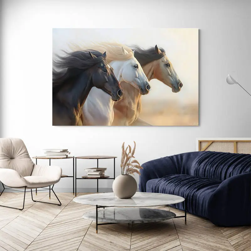 Tableau Chevaux Sauvages