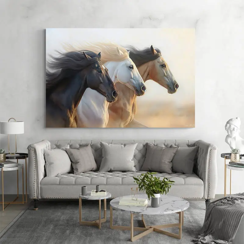 Tableau Chevaux Sauvages