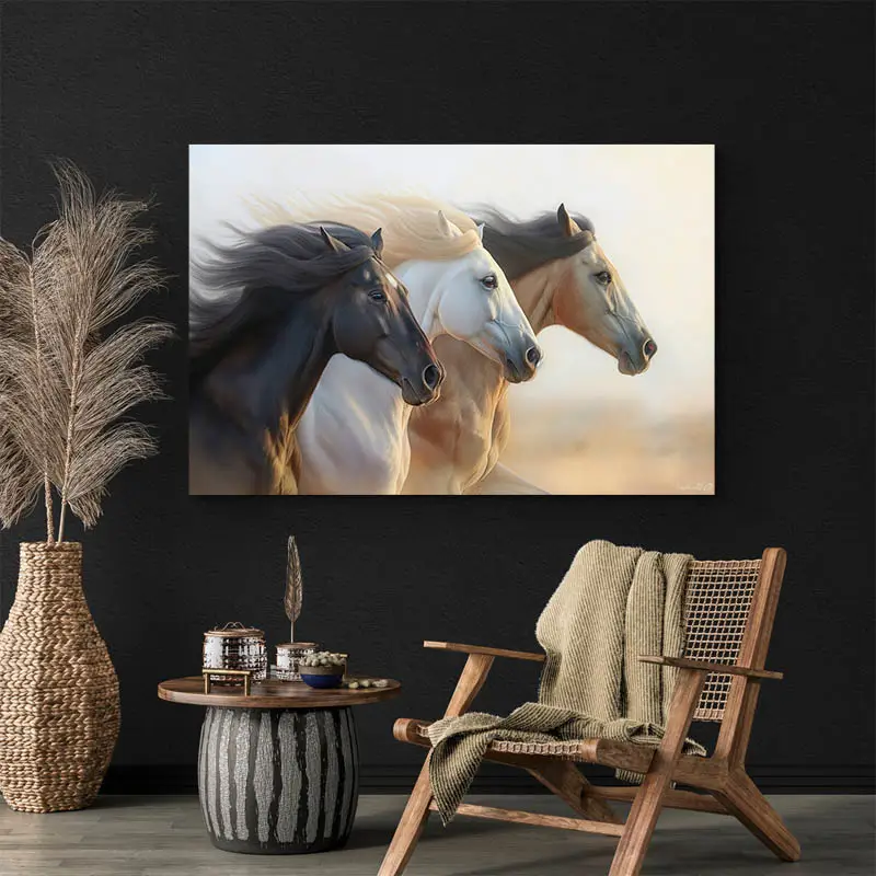 Tableau Chevaux Sauvages