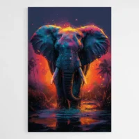 Tableau Éléphant De Nuit