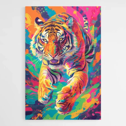 Tableau Félin Pop Art