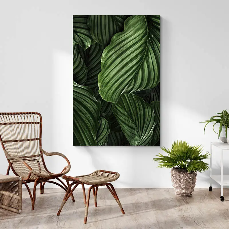Tableau Feuille Verte