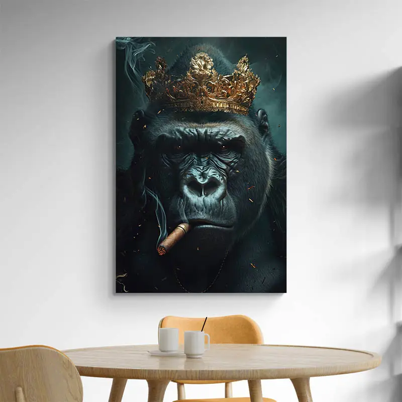 Tableau Gorille Roi