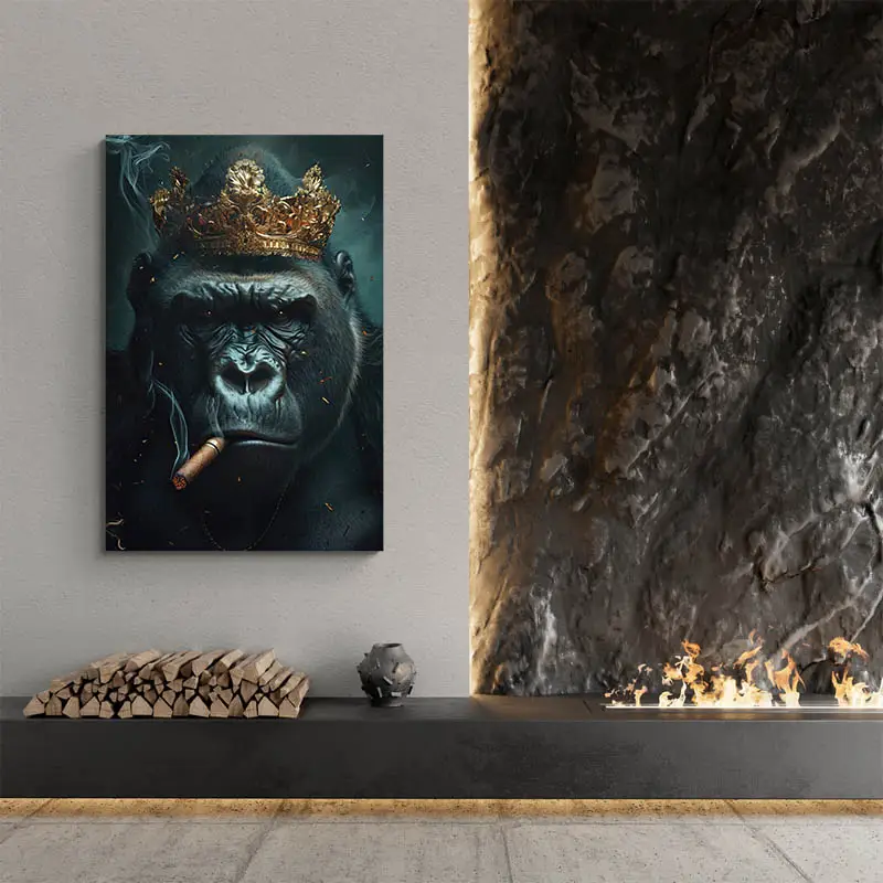 Tableau Gorille Roi
