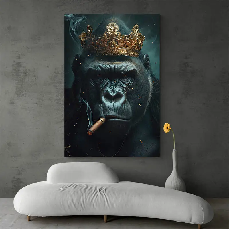 Tableau Gorille Roi