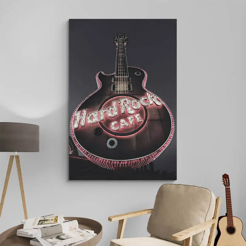 Tableau Guitare Noir et Blanc
